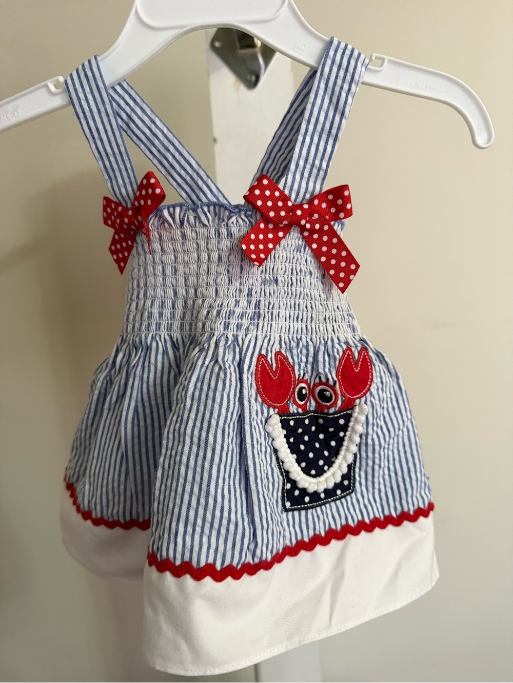Newborn Starting Out Crab Dress & Diaper Cover